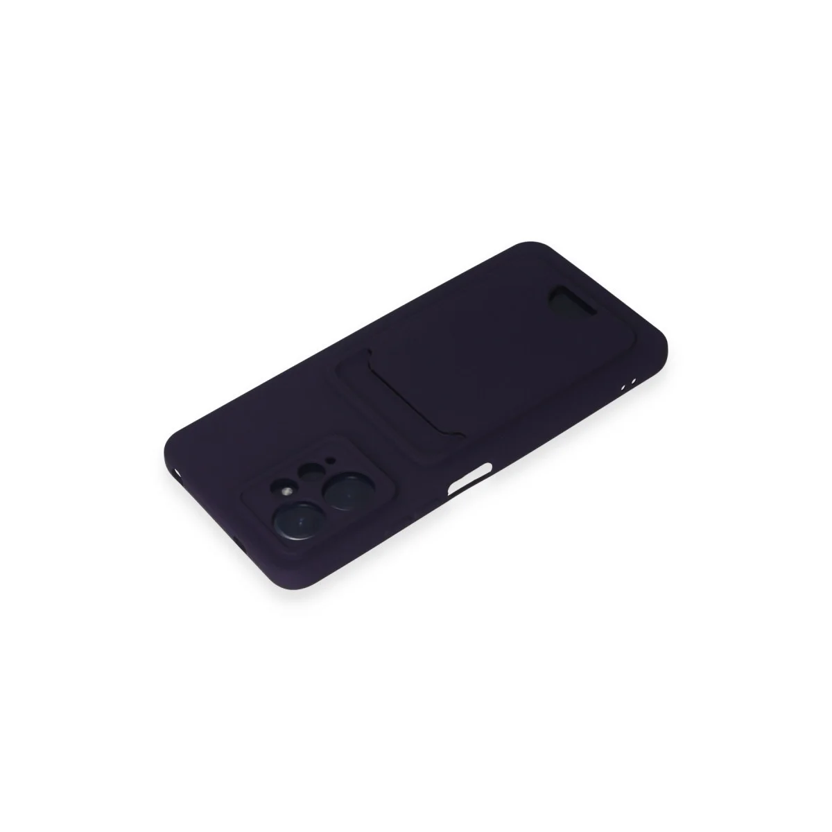 Redmi Note 12 4G Kılıf Kelvin Kartvizitli Silikon - Derin Mor