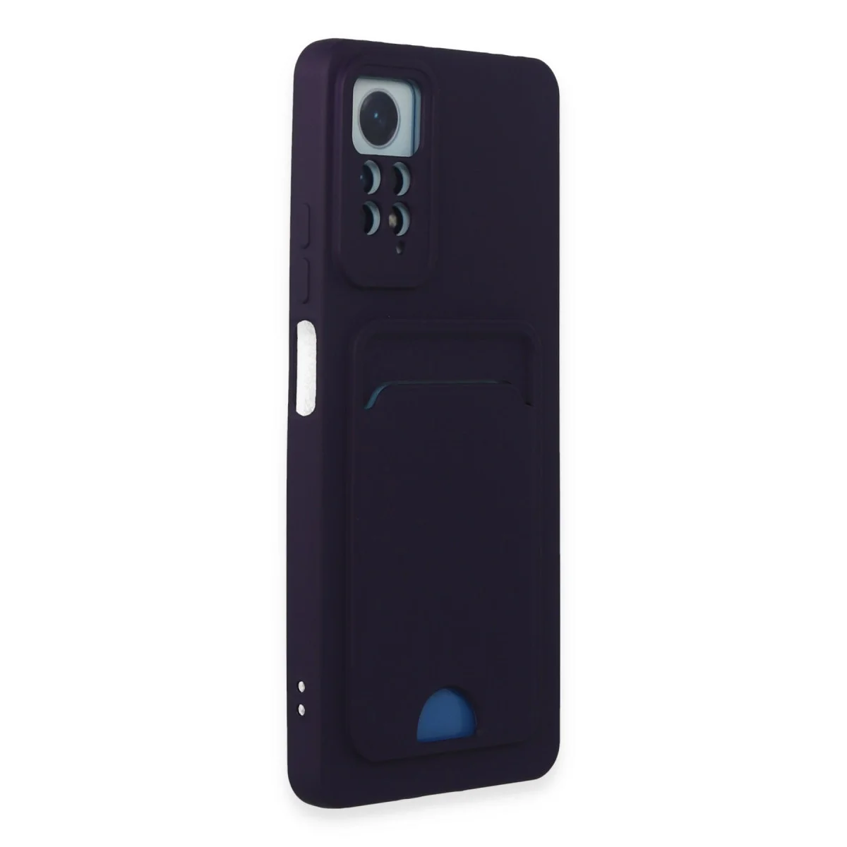 Redmi Note 11 Pro Kılıf Kelvin Kartvizitli Silikon - Derin Mor