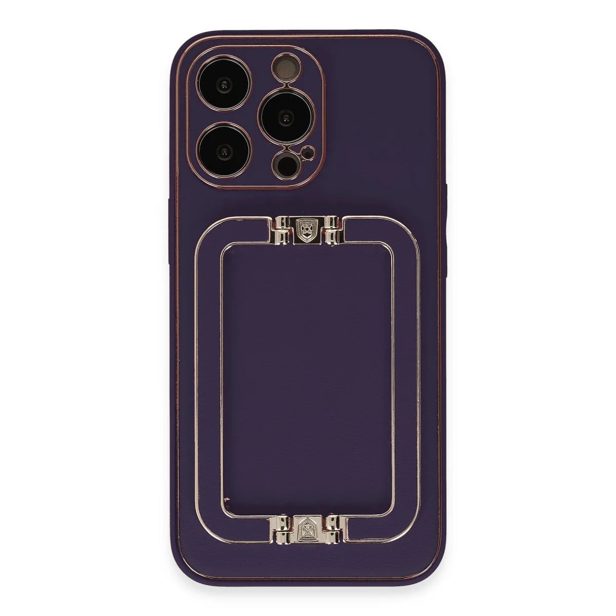 iPhone 14 Pro Kılıf Coco Elit Kapak - Derin Mor