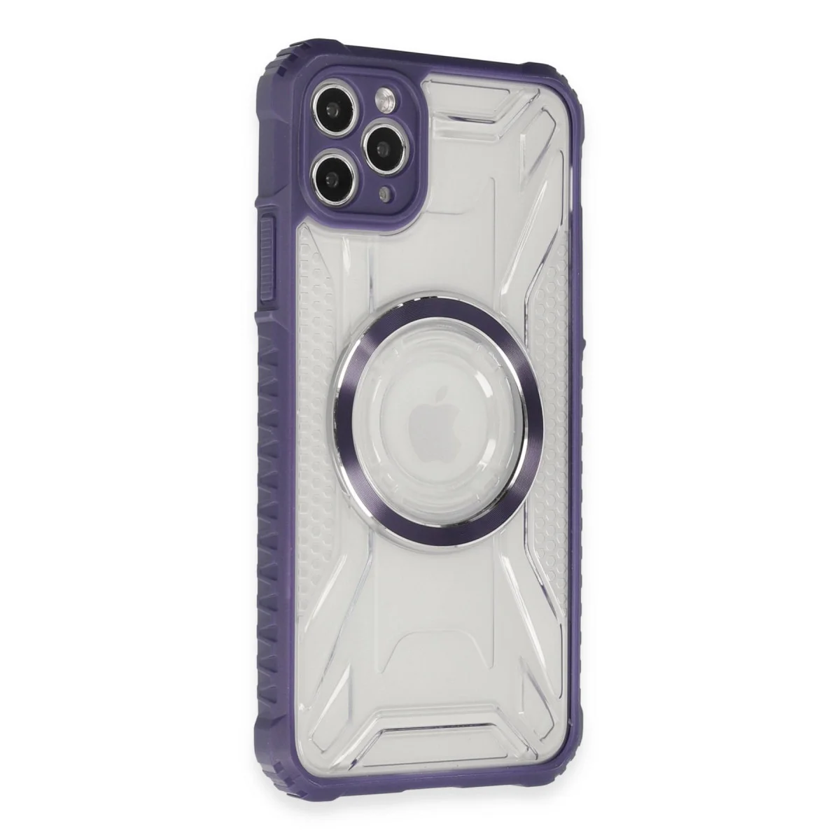 iPhone 11 Pro Max Kılıf Prag Magneticsafe Kapak - Derin Mor