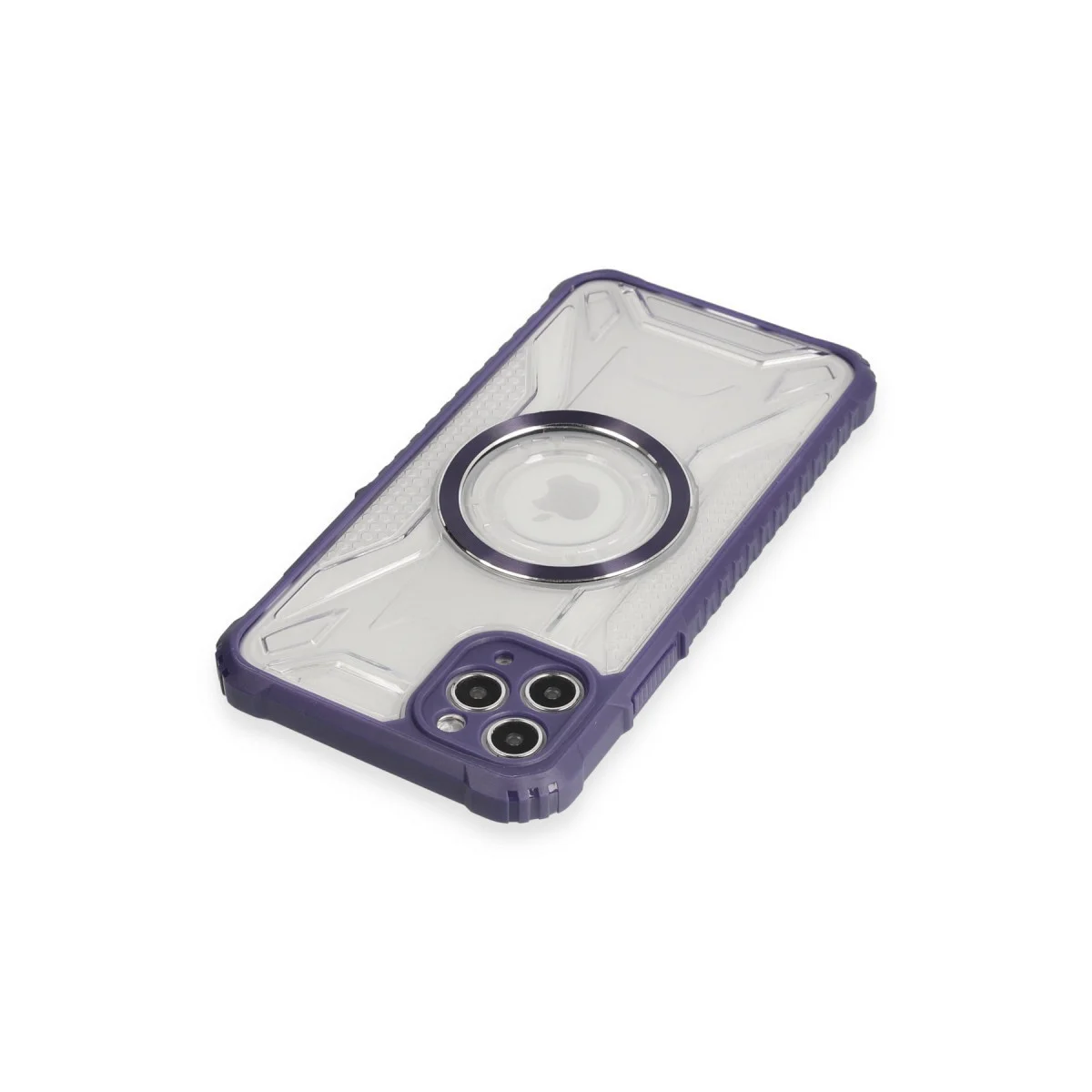 iPhone 11 Pro Max Kılıf Prag Magneticsafe Kapak - Derin Mor