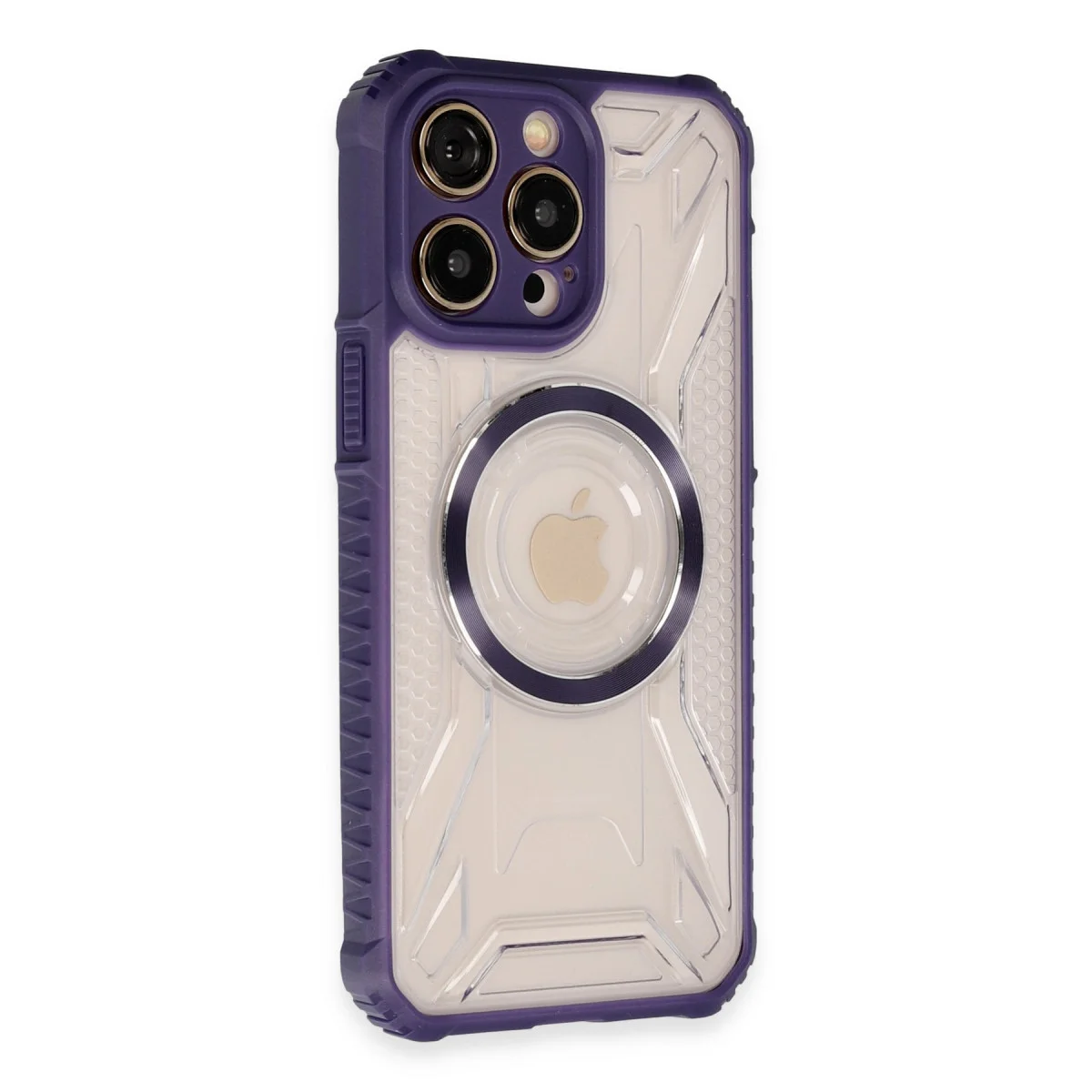 iPhone 14 Pro Kılıf Prag Magneticsafe Kapak - Derin Mor