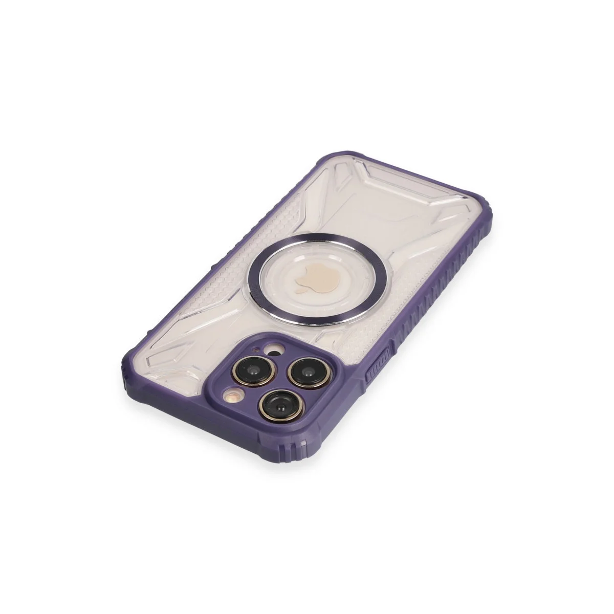 iPhone 14 Pro Max Kılıf Prag Magneticsafe Kapak - Derin Mor