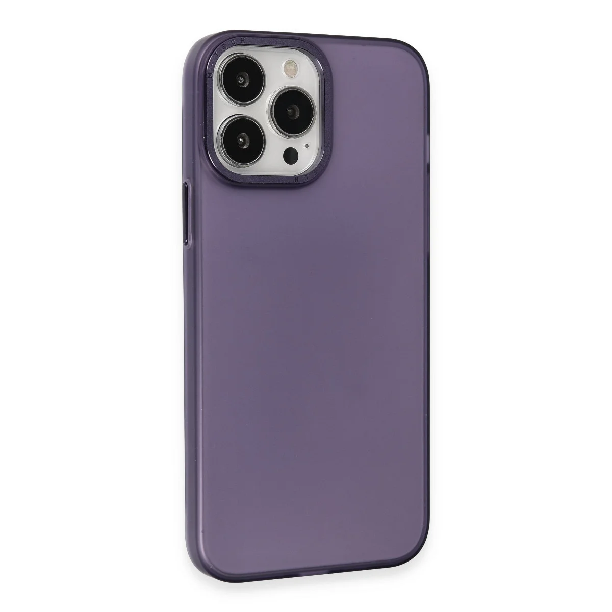 iPhone 15 Pro Max Kılıf Modos Metal Kapak - Derin Mor