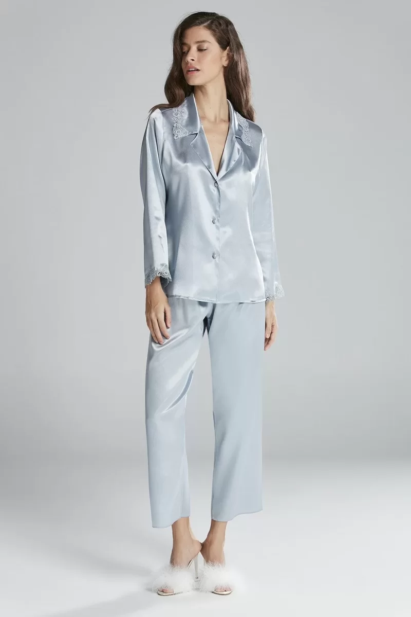 Pierre Cardin 6965 Bayan 6'lı Saten Gecelik Sabahlık