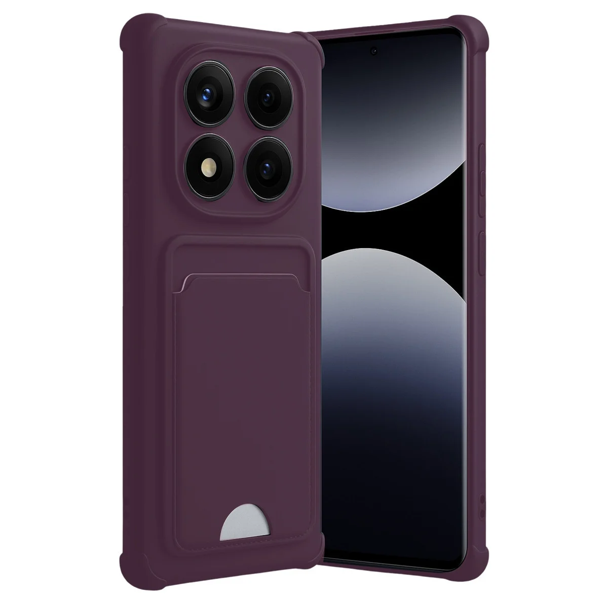 Redmi Note 14 Pro 4G Kelvin Kartvizitli Silikon - Derin Mor