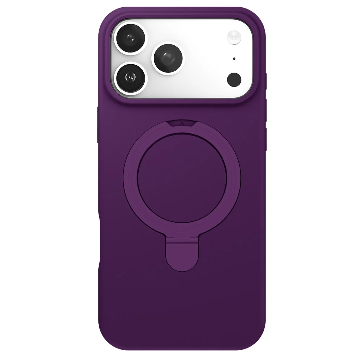 iPhone 17 Pro Regal Magsafe Standlı Kapak - Derin Mor