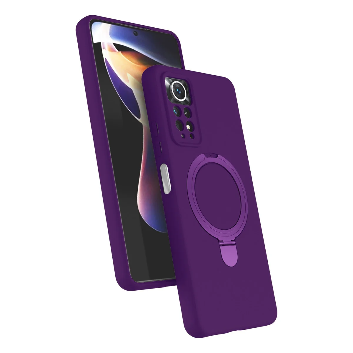 Redmi Note 12 Pro 4G Regal Magsafe Standlı Kapak - Derin Mor