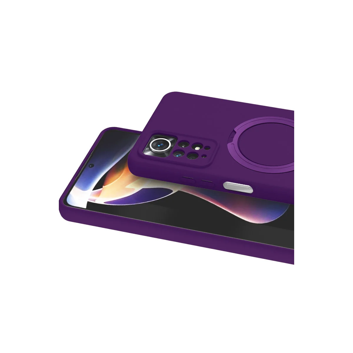 Redmi Note 12 Pro 4G Regal Magsafe Standlı Kapak - Derin Mor
