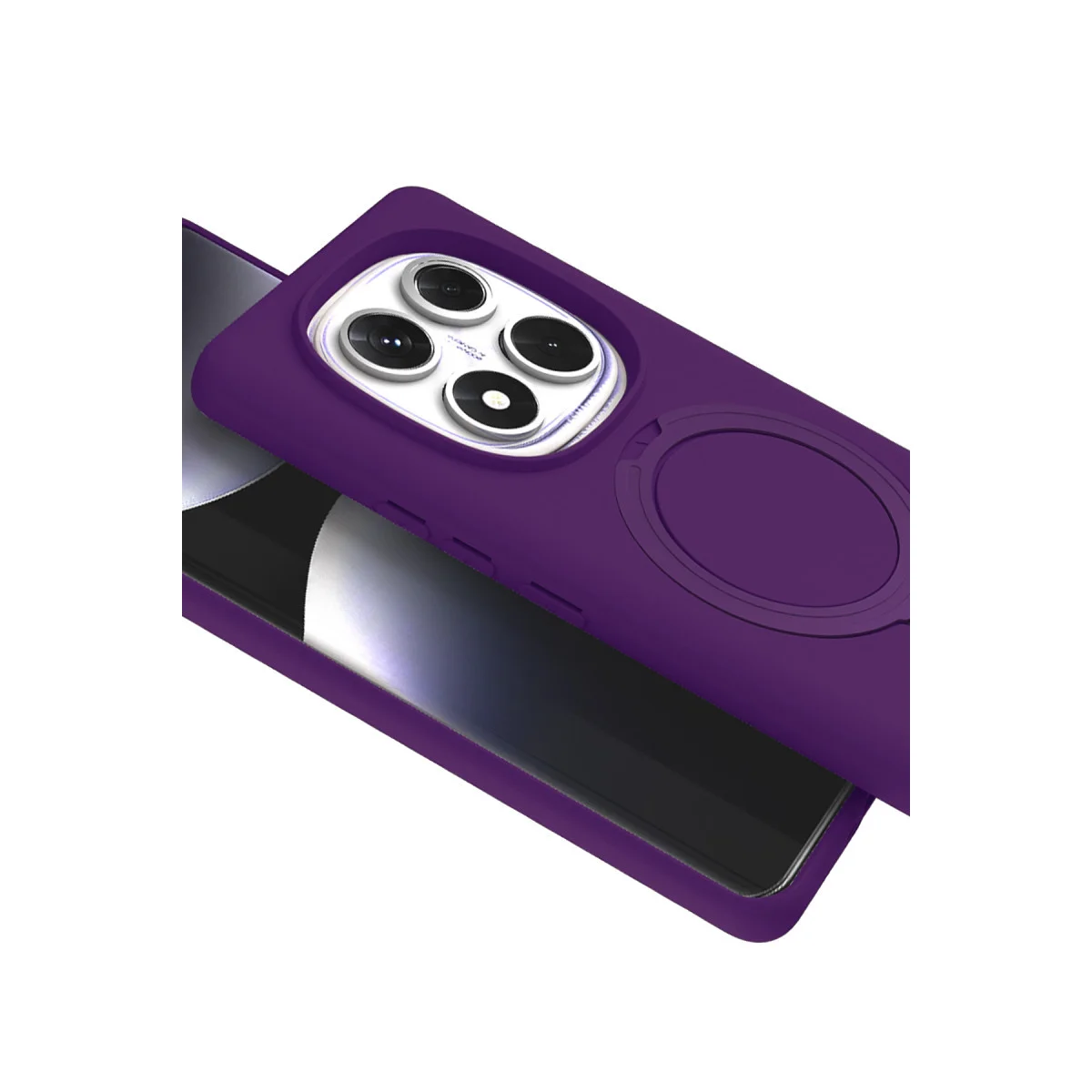Redmi Note 14 Pro 5G Regal Magsafe Standlı Kapak - Derin Mor