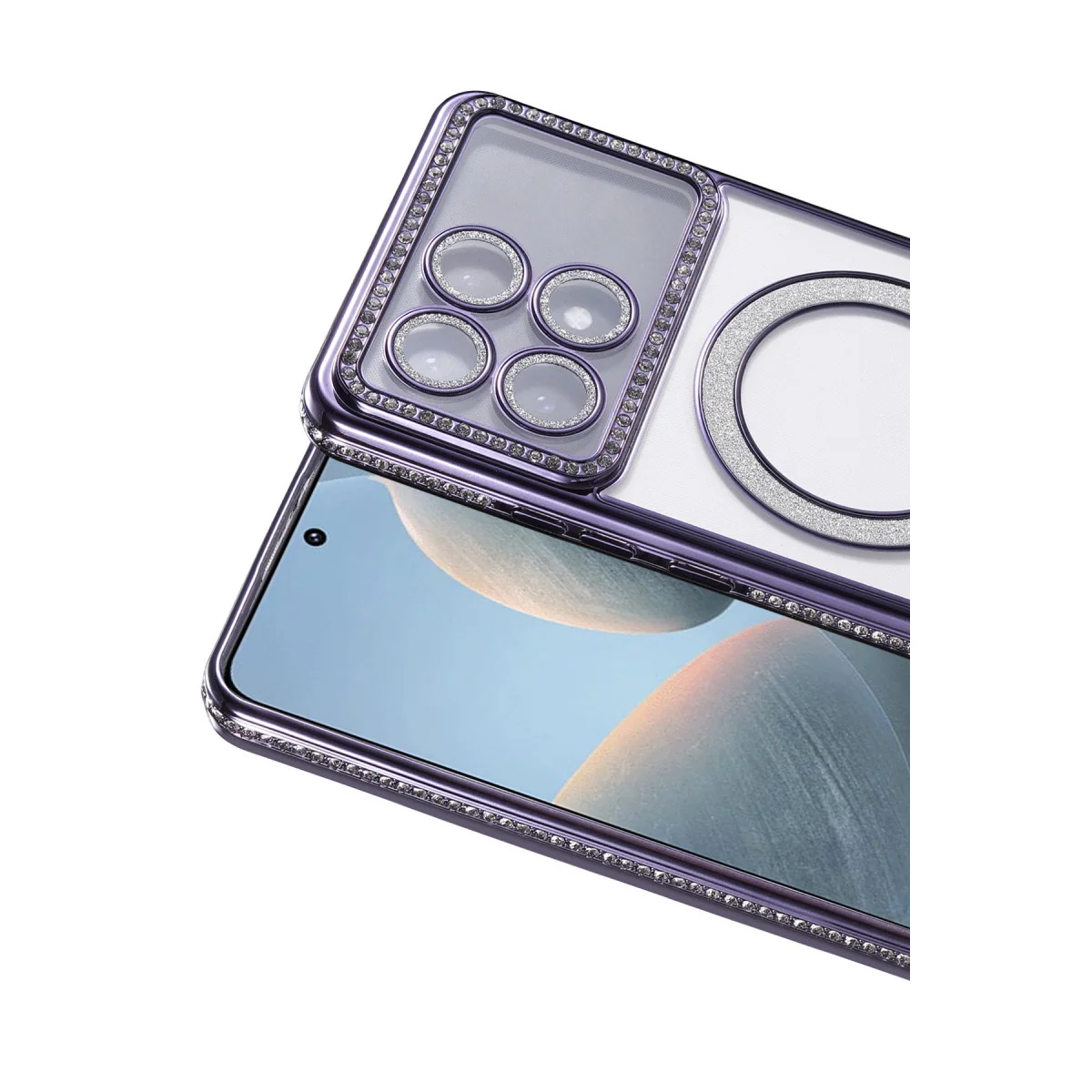 Poco X6 Pro Joke Simli Magneticsafe Kılıf - Derin Mor
