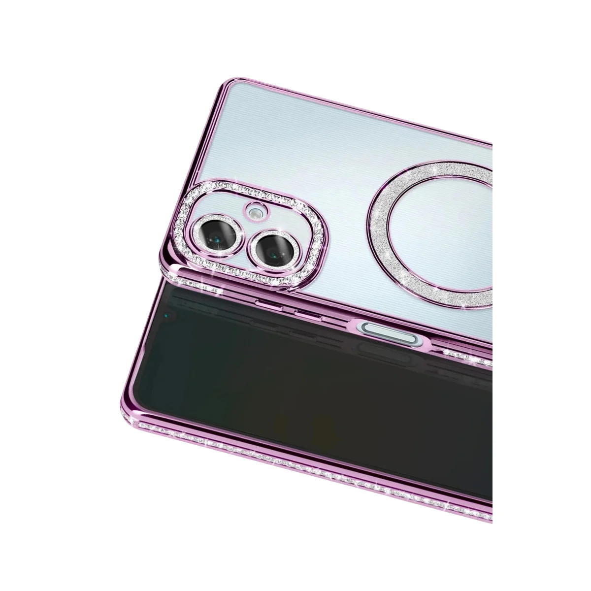 Galaxy A07 4G Joke Simli Magneticsafe Kılıf - Derin Mor