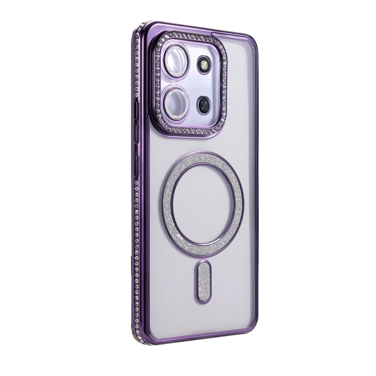 Redmi 15C 4G Joke Simli Magneticsafe Kılıf - Derin Mor