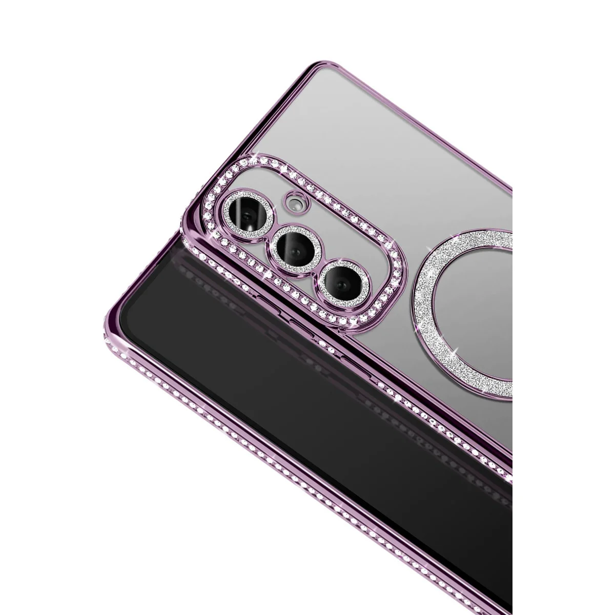 Galaxy S26 Joke Simli Magneticsafe Kılıf - Derin Mor
