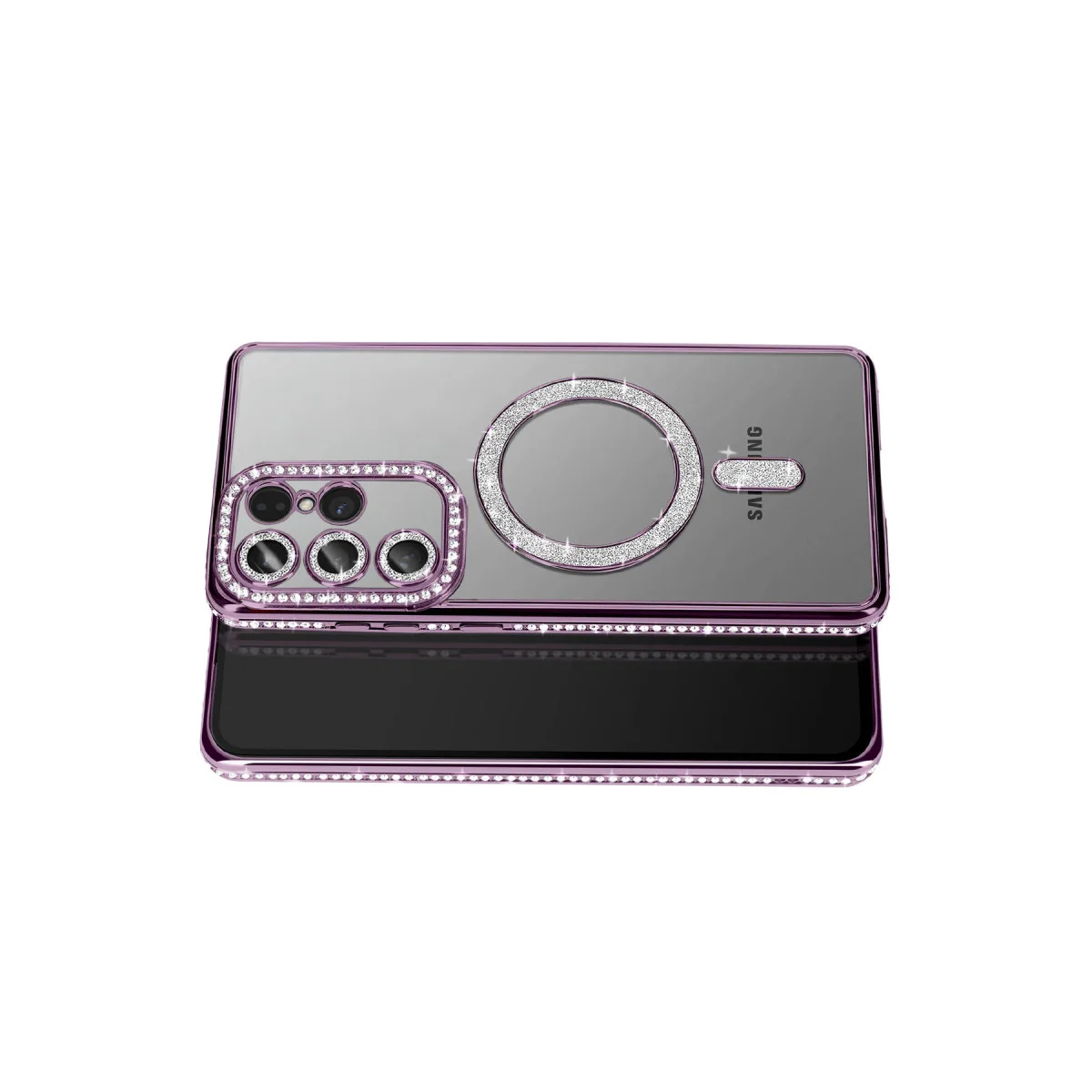 Galaxy S26 Ultra Joke Simli Magneticsafe Kılıf - Derin Mor