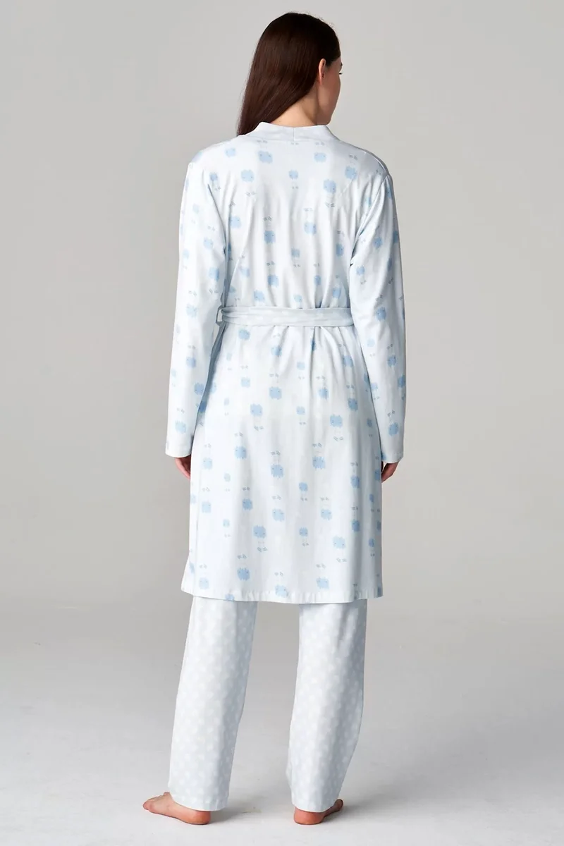 Feyza 4677 3'Lü Lohusa Pijama Takımı