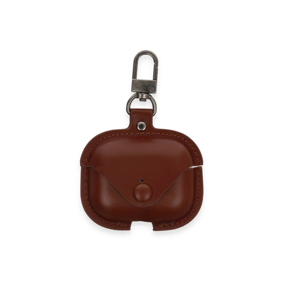 Airpods Pro 2 (2.nesil) Çanta Deri Kılıf - Kahverengi