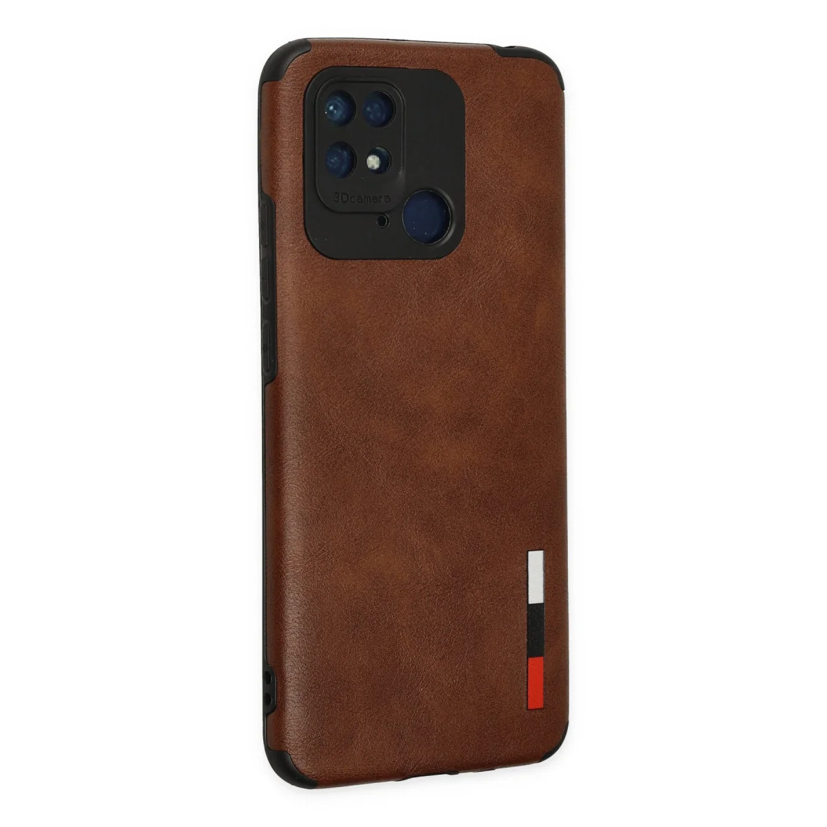 Redmi 10C Kılıf Loop Deri Silikon - Kahverengi