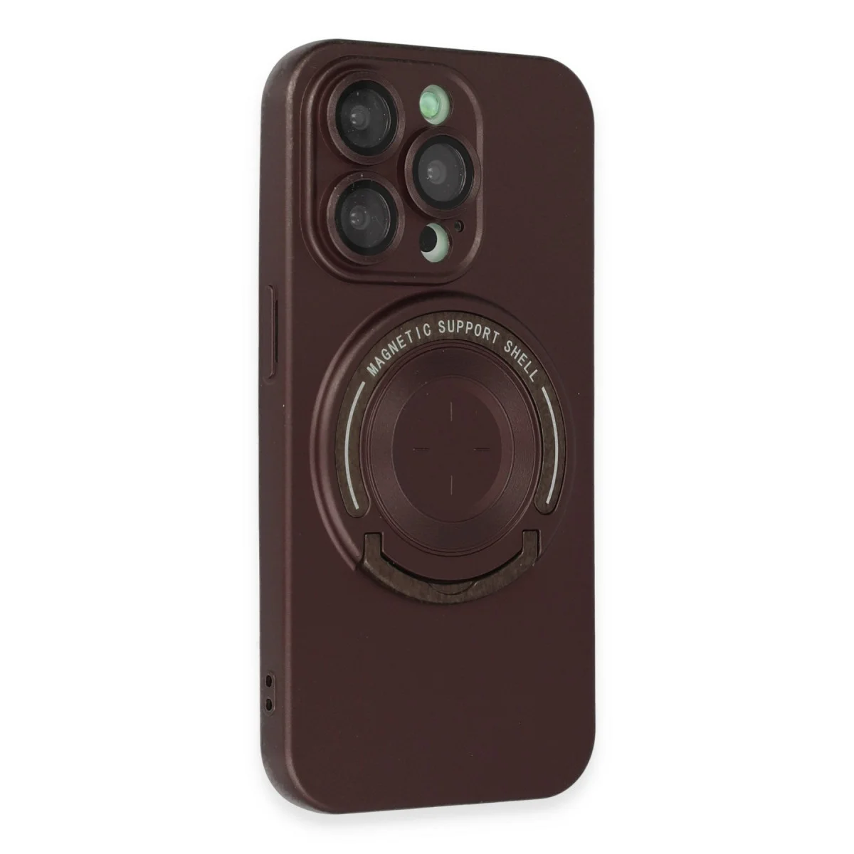 iPhone 13 Pro Kılıf Lukka Magneticsafe Kapak - Kahverengi