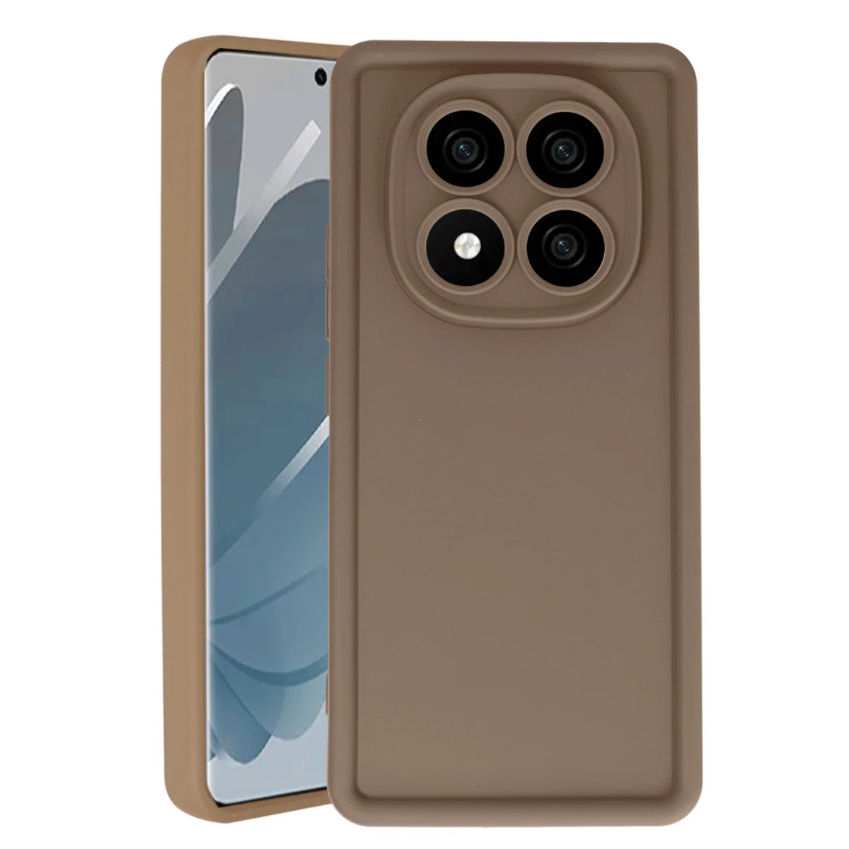 Redmi Note 14 Pro 5G Kılıf Viera Silikon - Kahverengi