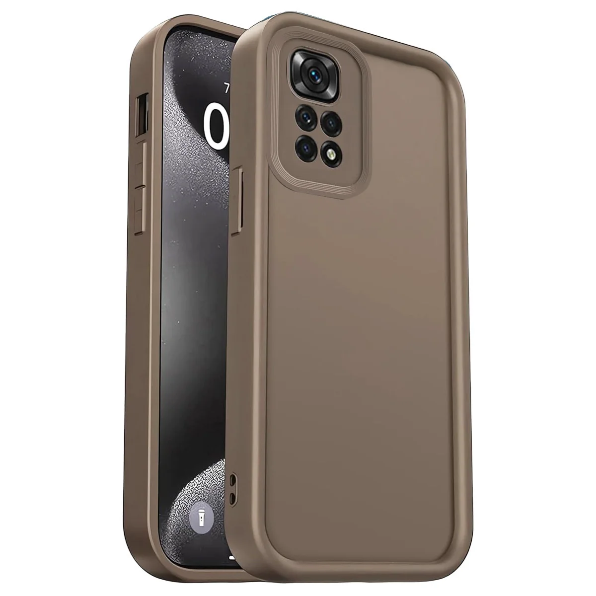 Redmi 10 2022 Kılıf Viera Silikon - Kahverengi