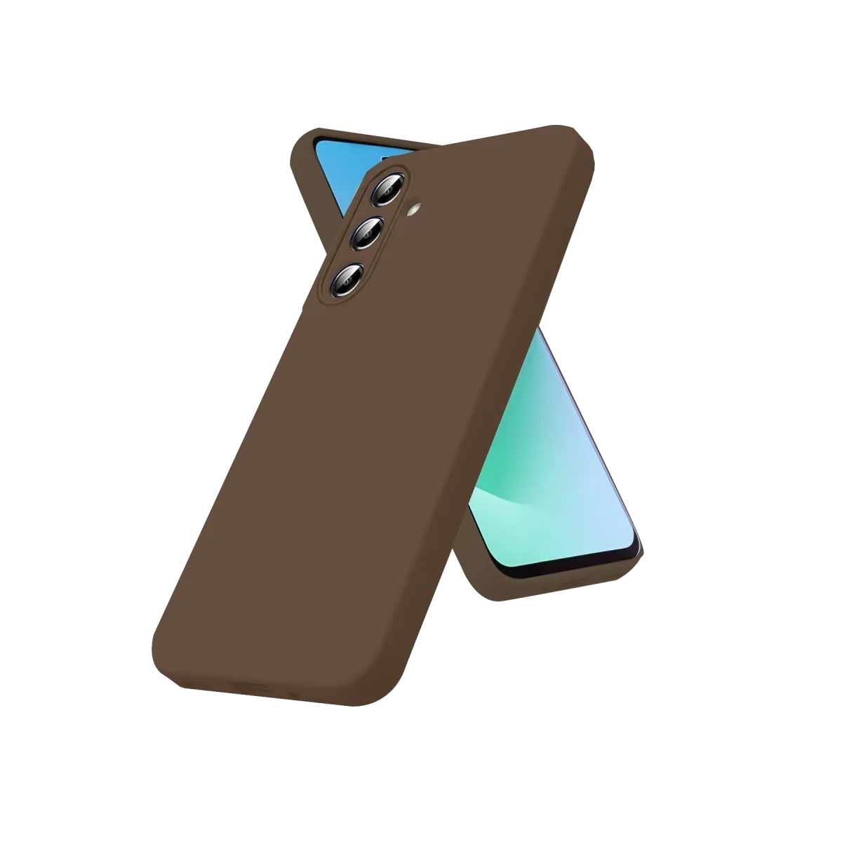 Galaxy A56 Kılıf First Silikon - Kahverengi