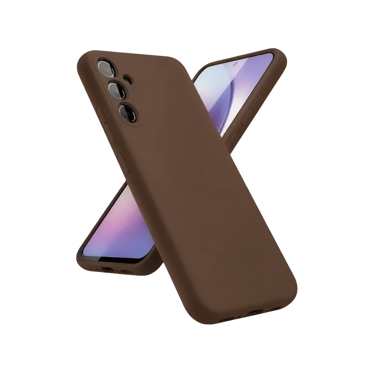 Galaxy A24 4G Kılıf First Silikon - Kahverengi
