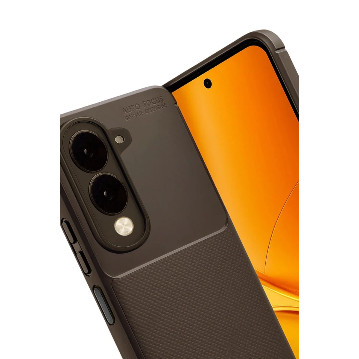 Y29S Auto Focus Karbon Kapak - Kahverengi