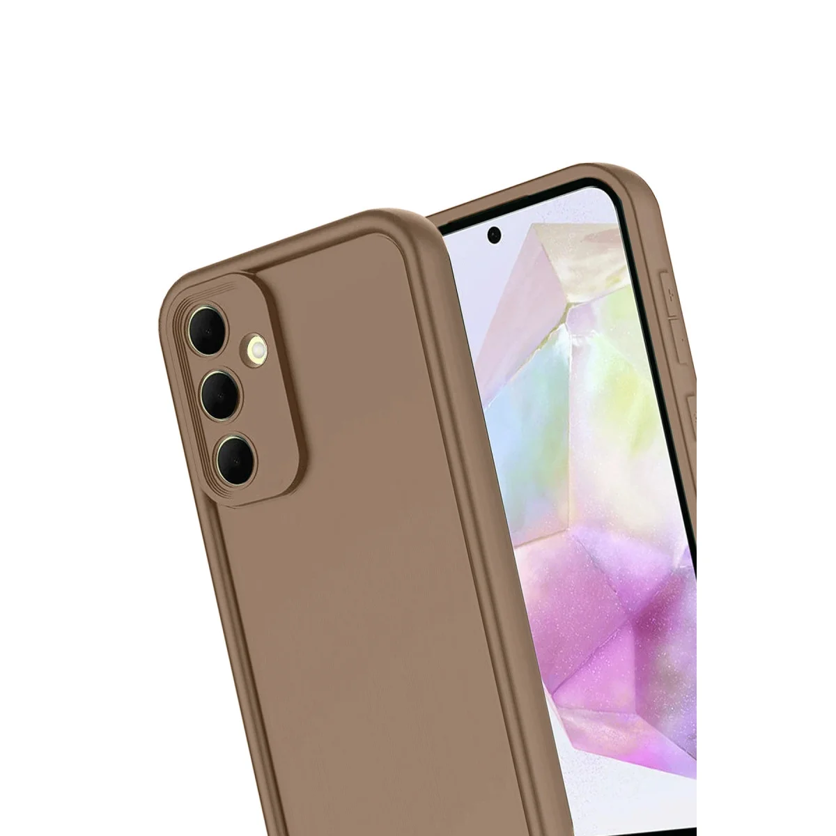 Galaxy A17 5G Viera Silikon - Kahverengi