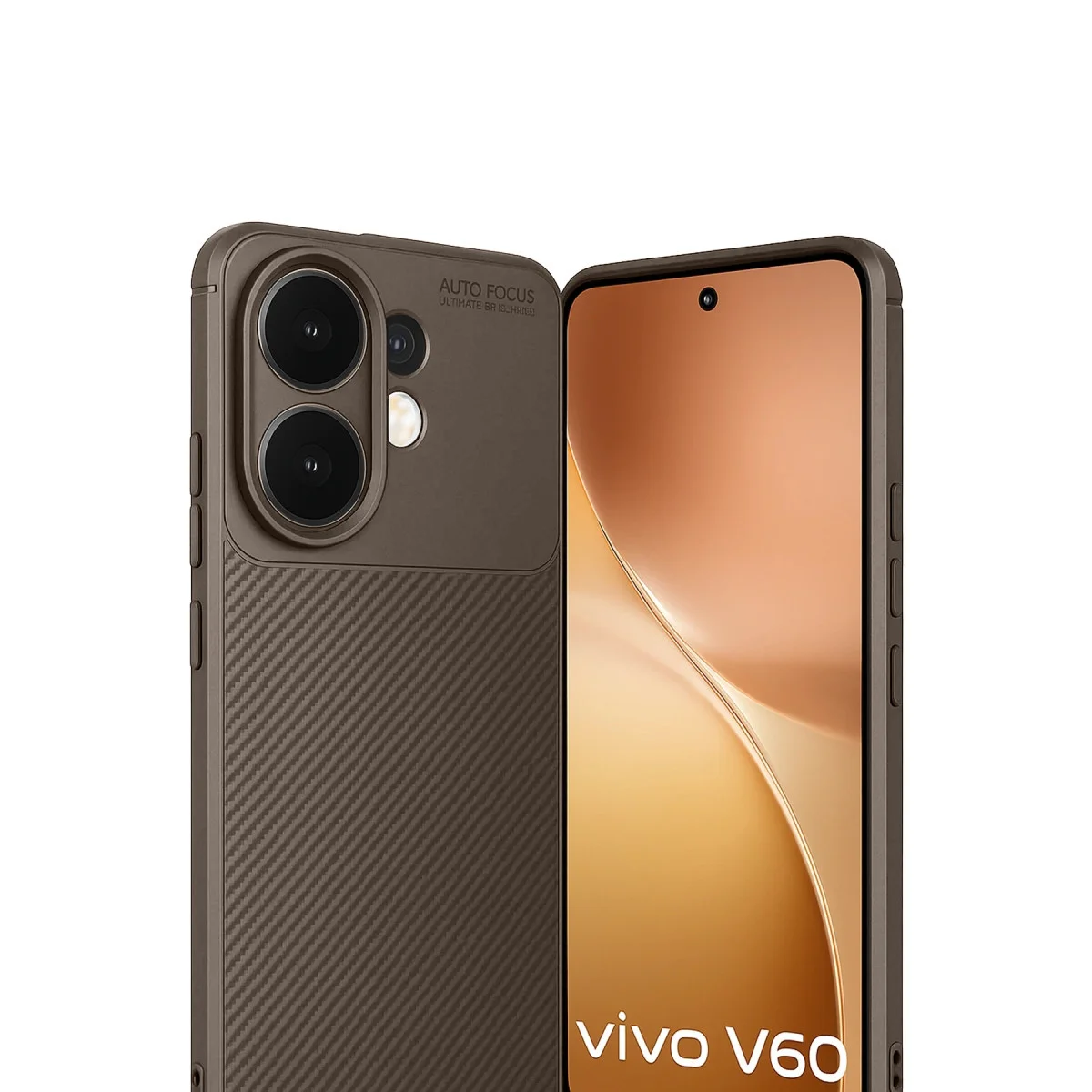 V60 5G Auto Focus Karbon Kapak - Kahverengi