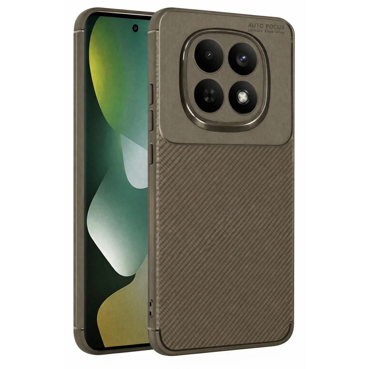 Redmi Note 15 Pro Plus 5G Auto Focus Karbon Kapak - Kahverengi