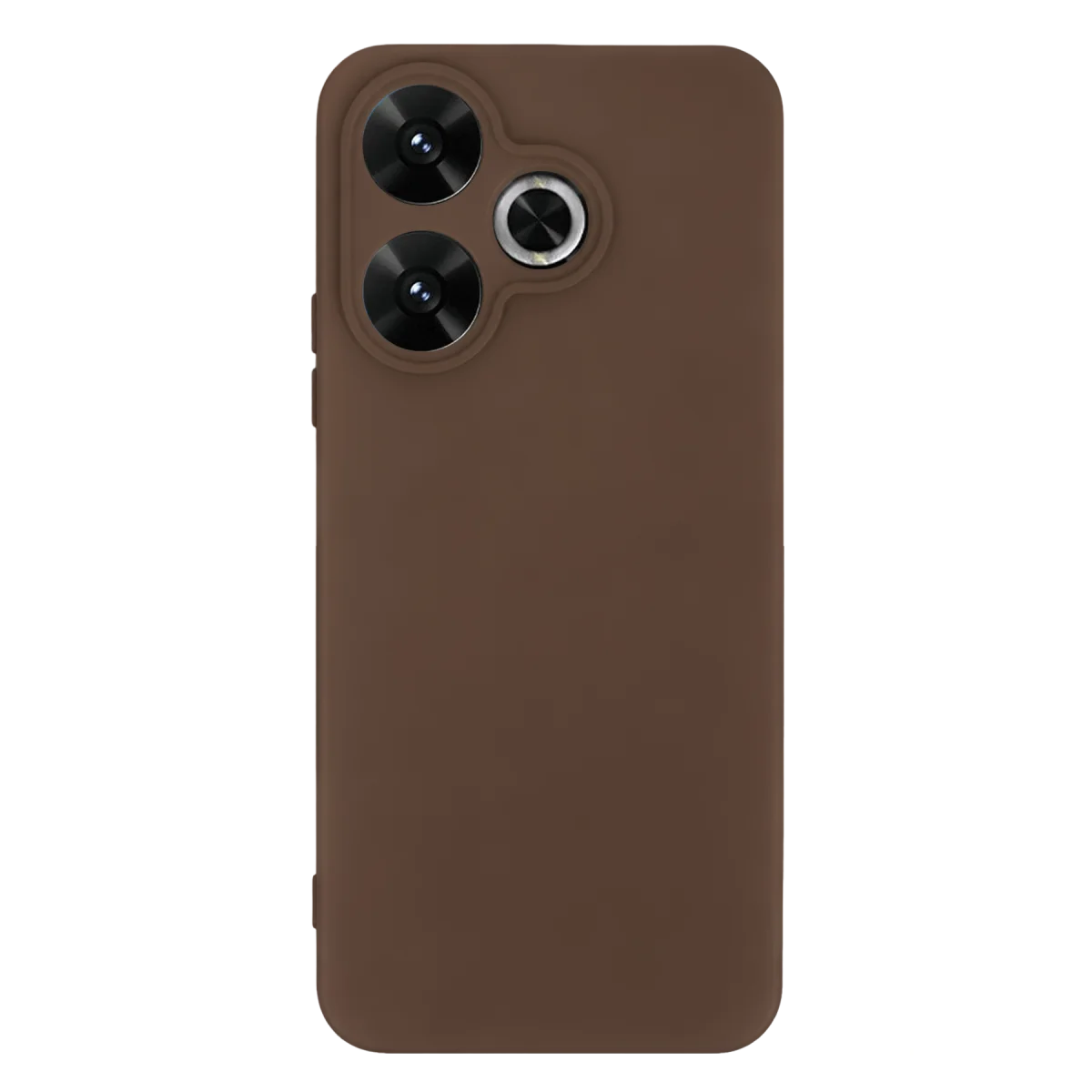 Redmi 13 4G Kılıf First Silikon - Kahverengi