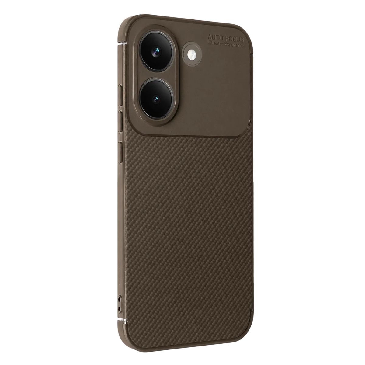 Poco X8 Pro Auto Focus Karbon Kapak - Kahverengi
