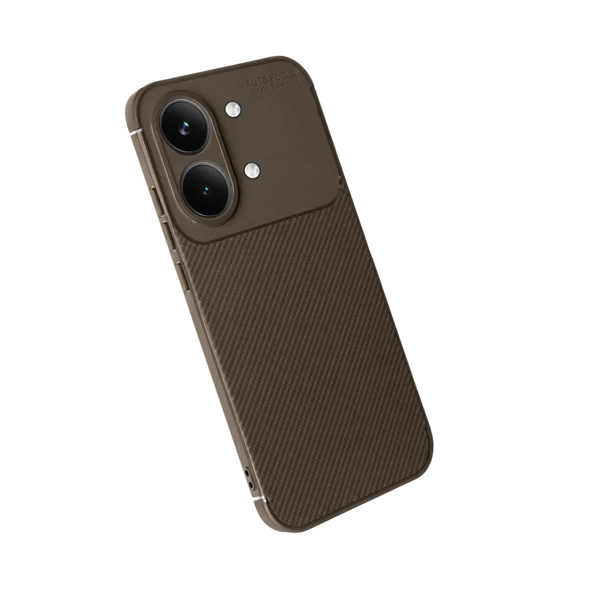 Poco X8 Pro Max Auto Focus Karbon Kapak - Kahverengi