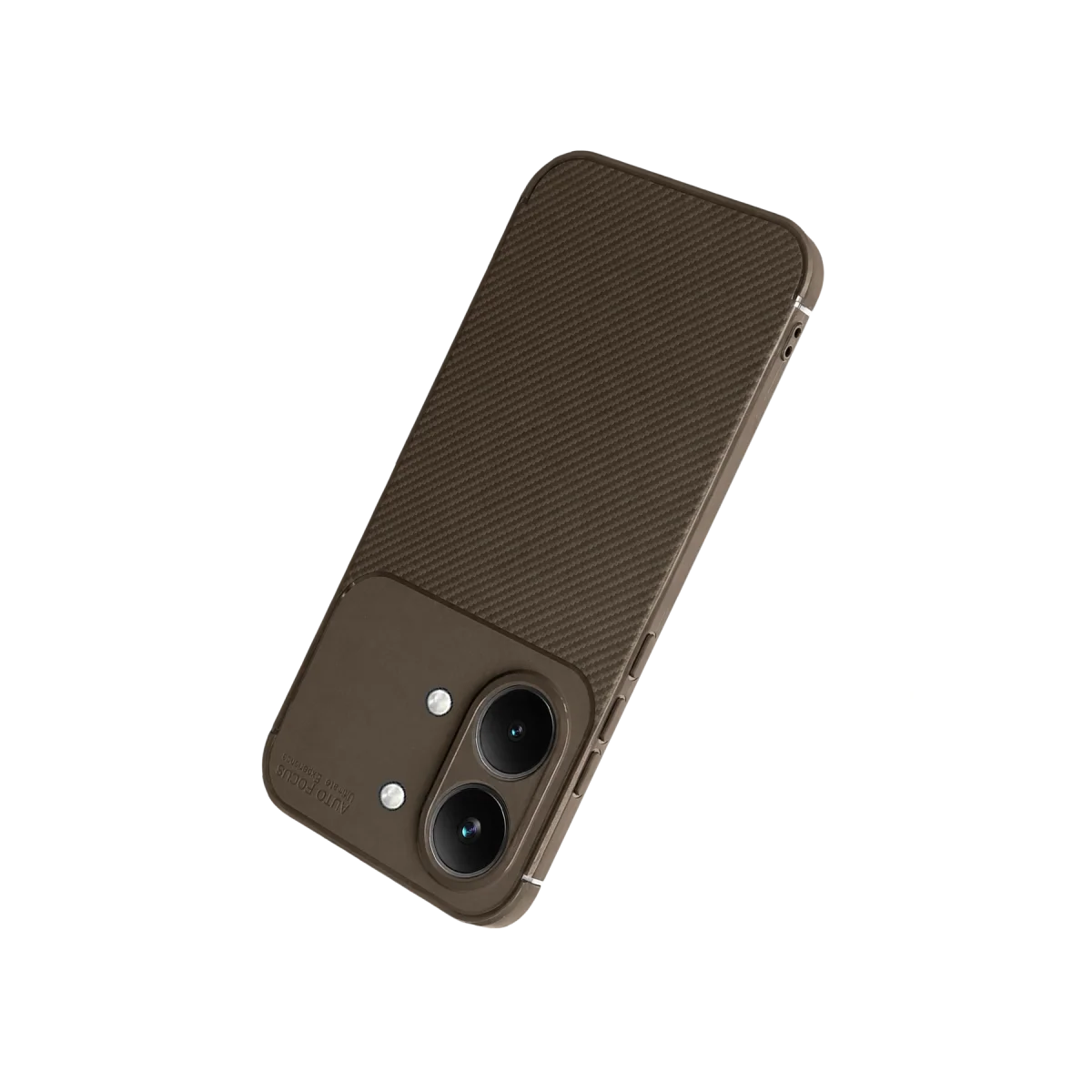 Poco X8 Pro Max Auto Focus Karbon Kapak - Kahverengi