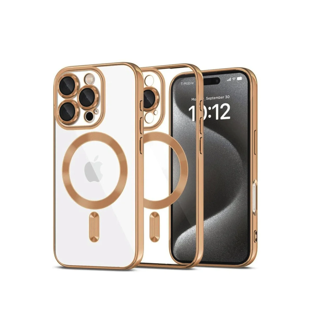 iPhone 16 Pro Max Kılıf Kross Magneticsafe Kapak - Çöl Titanyum