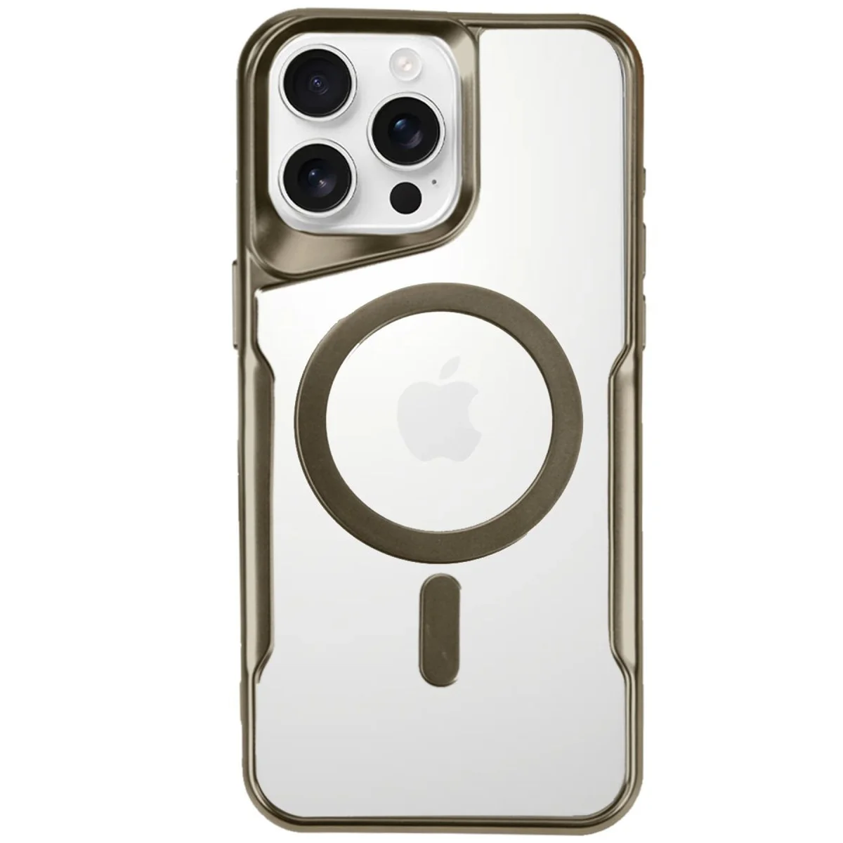 iPhone 16 Pro Kılıf Boyi Magsafe Silikon Kapak - Desert