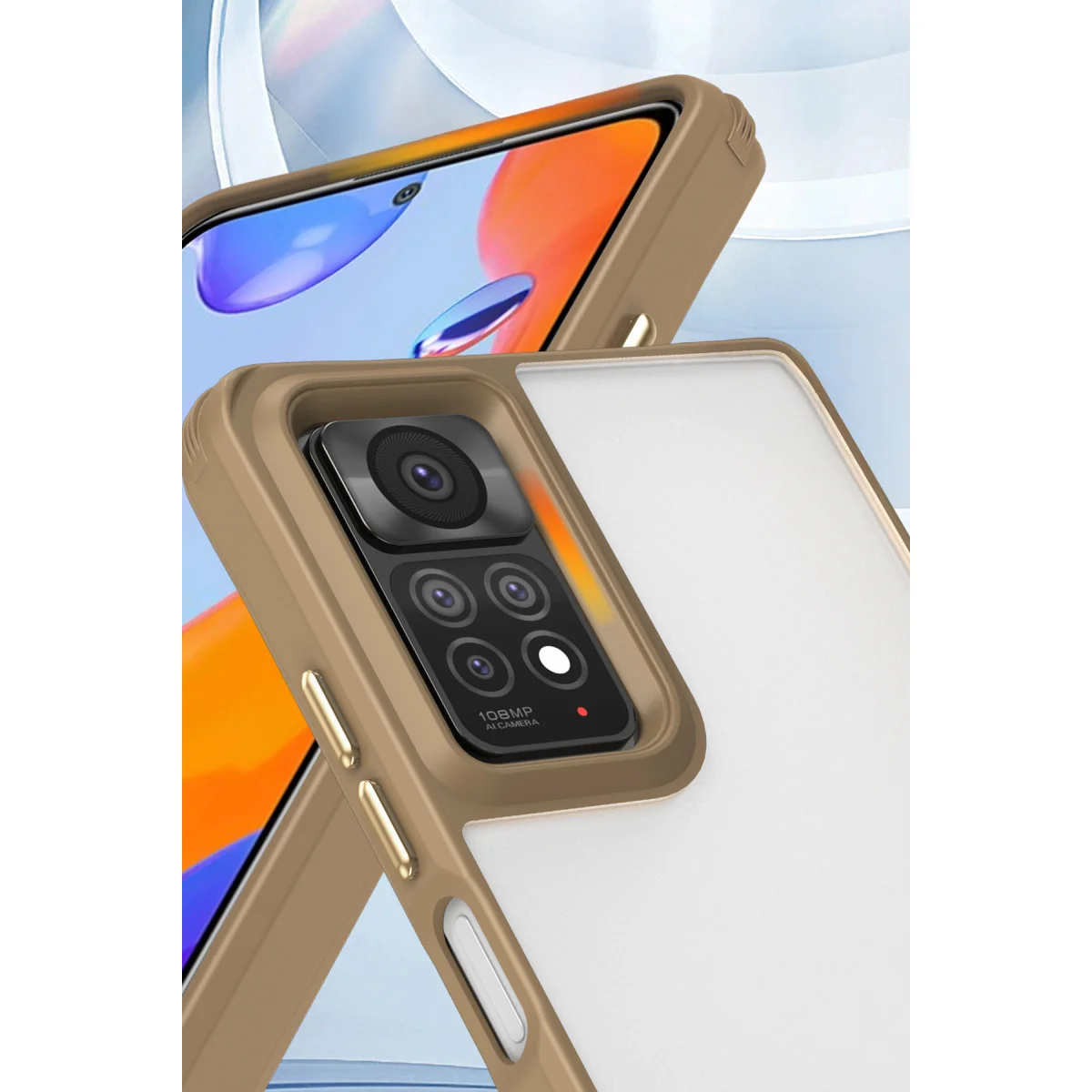 Redmi Note 11 Pro Kılıf Penta Silikon Kılıf - Çöl Titanyum