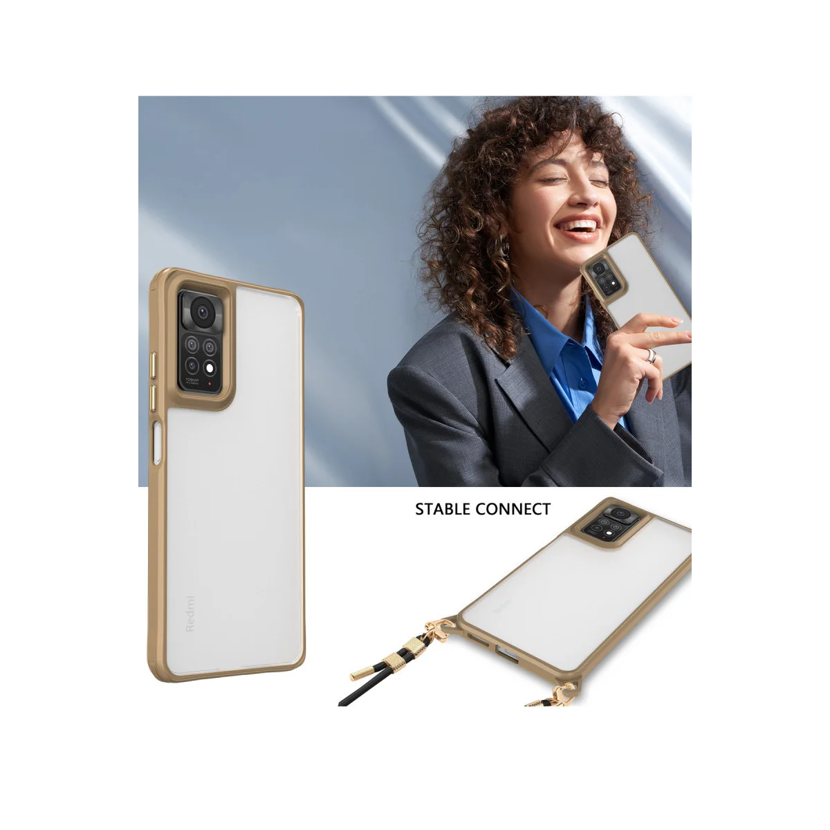 Redmi Note 11 Pro Kılıf Penta Silikon Kılıf - Çöl Titanyum