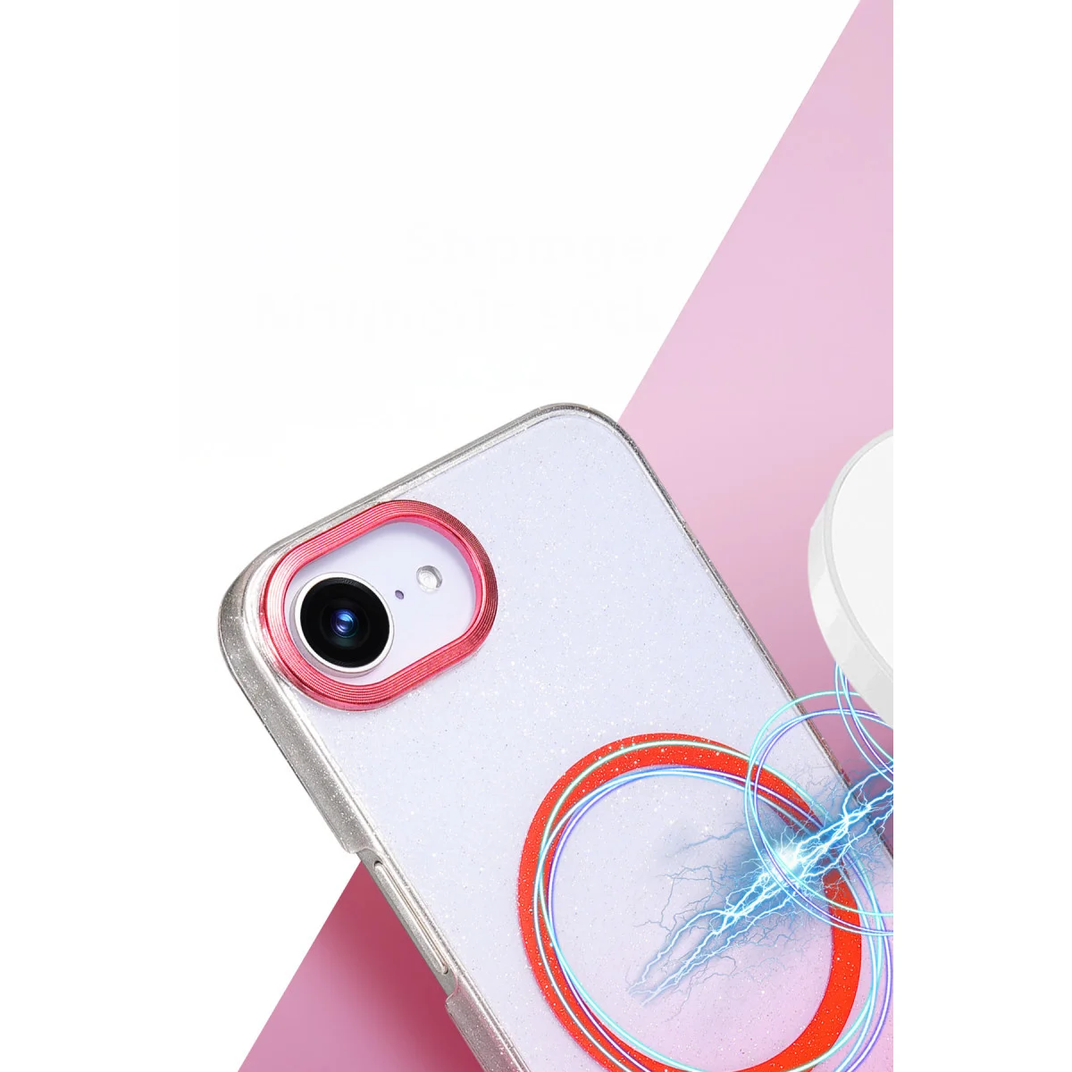 iPhone 16E Glossy Magsafe Kapak - Çöl Titanyum