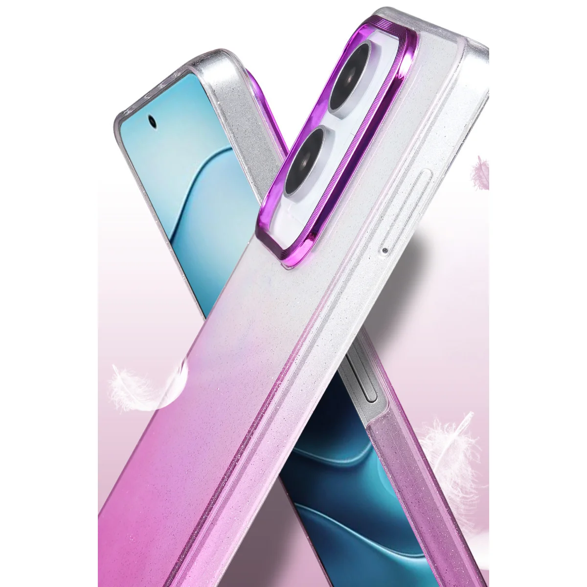 Redmi Note 14 4G Glossy Kapak - Çöl Titanyum