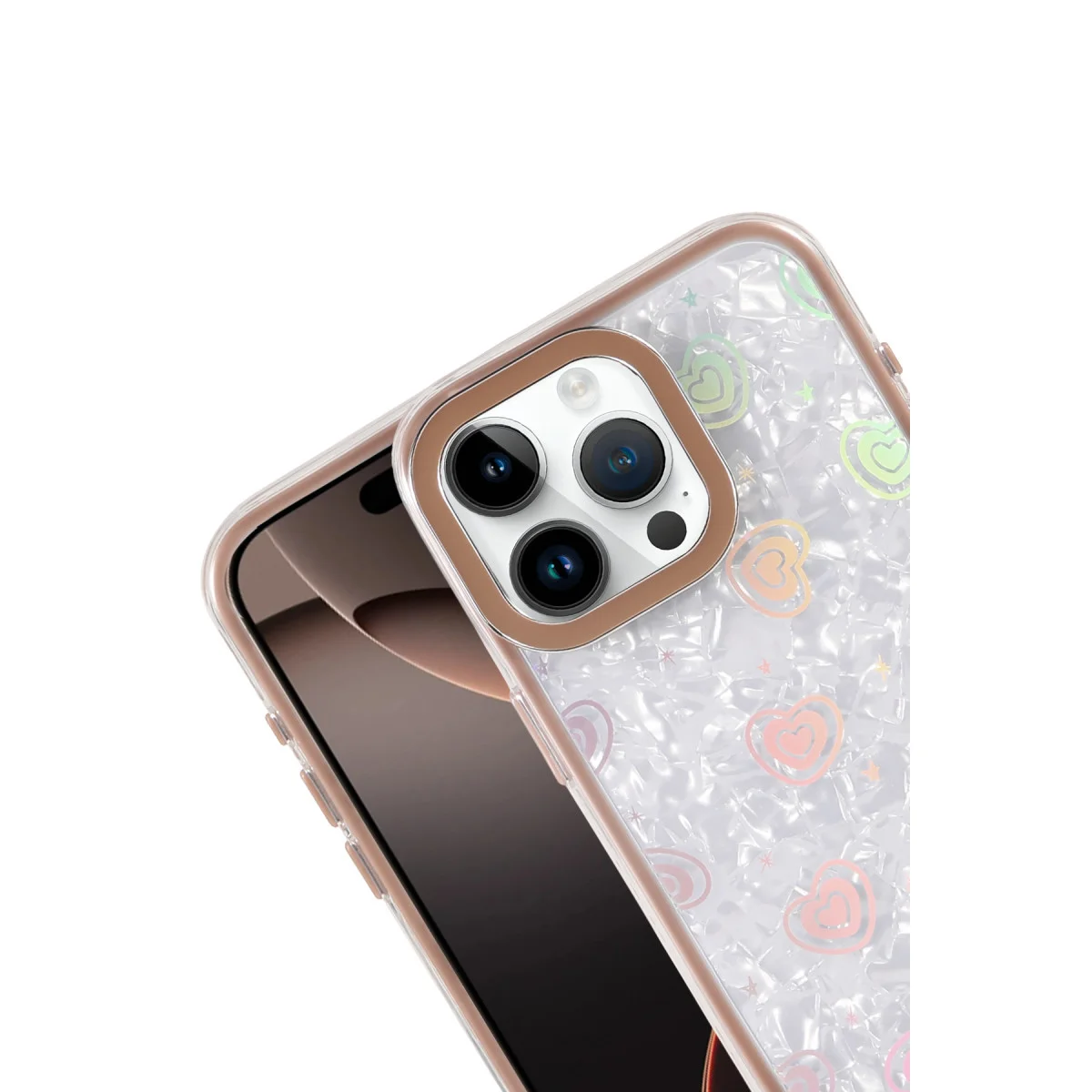 iPhone 16 Pro Lumi Desenli Kapak - Çöl Titanyum