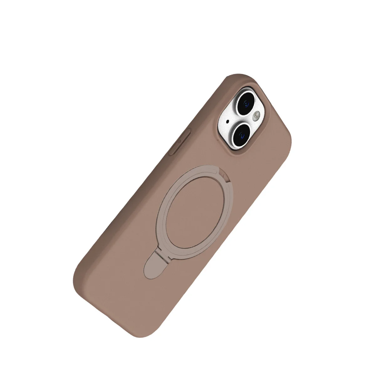 iPhone 14 Regal Magsafe Standlı Kapak - Çöl Titanyum