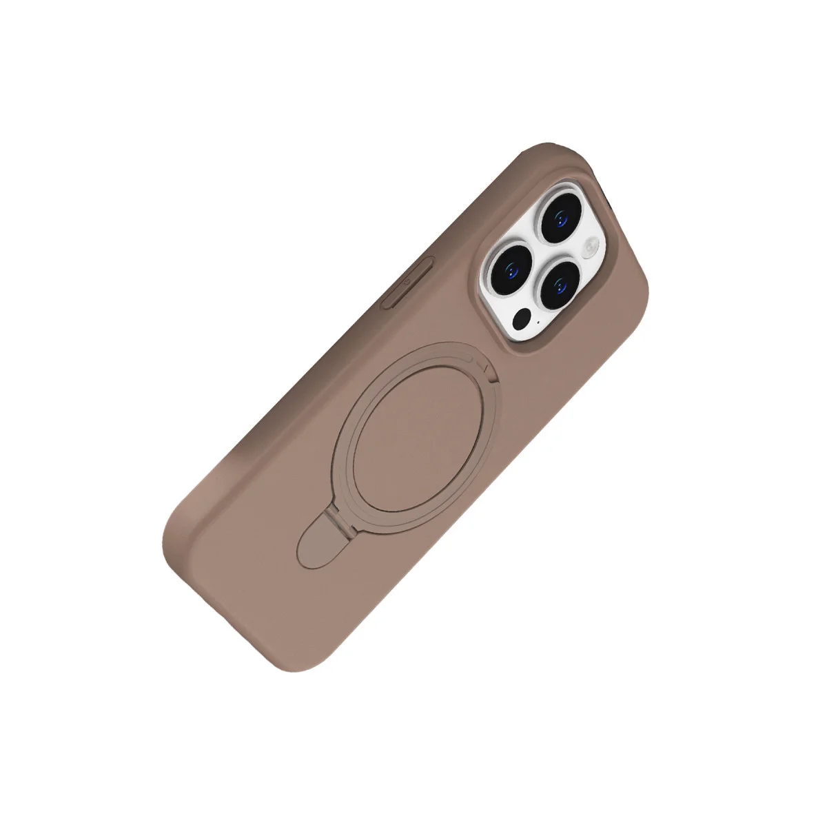 iPhone 15 Pro Max Regal Magsafe Standlı Kapak - Çöl Titanyum