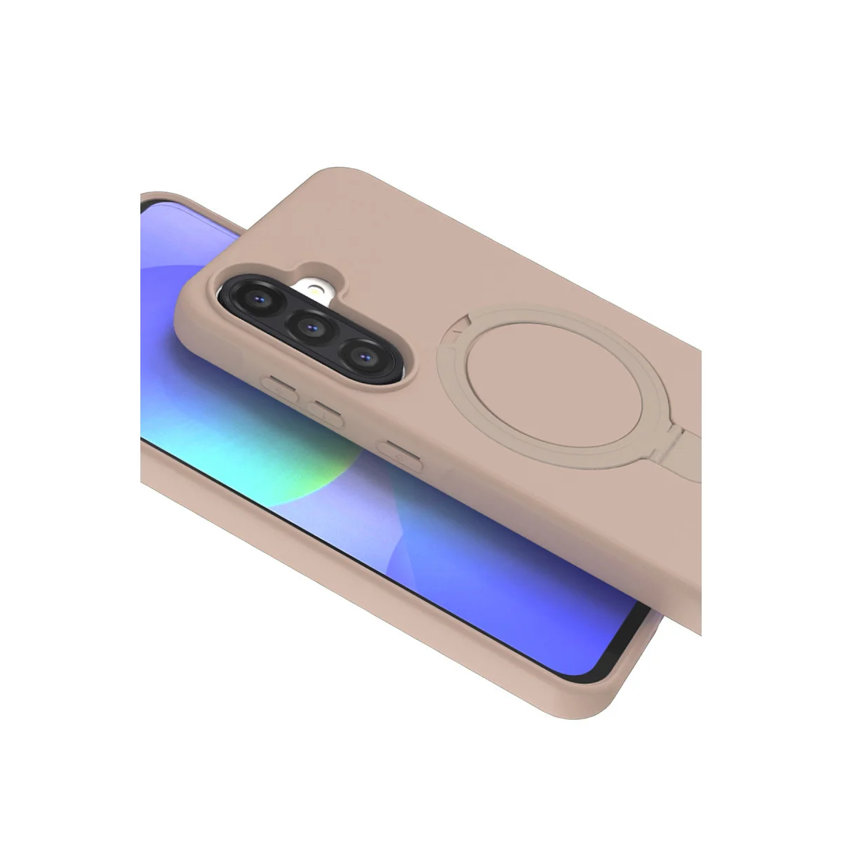 Galaxy A26 Regal Magsafe Standlı Kapak - Çöl Titanyum