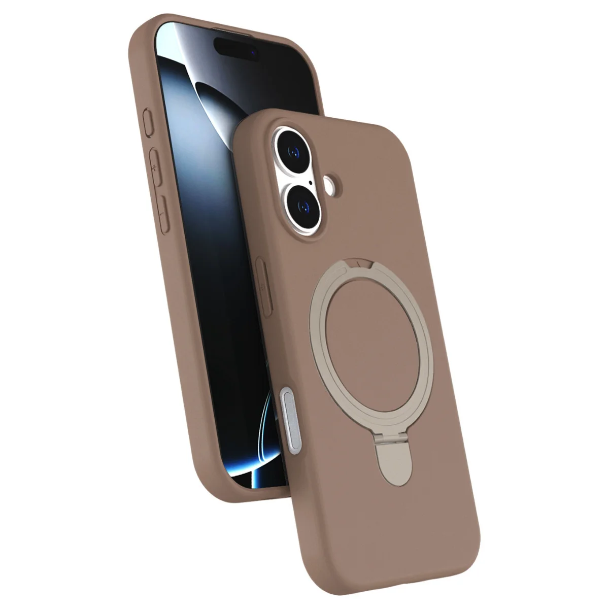 iPhone 17 Regal Magsafe Standlı Kapak - Çöl Titanyum