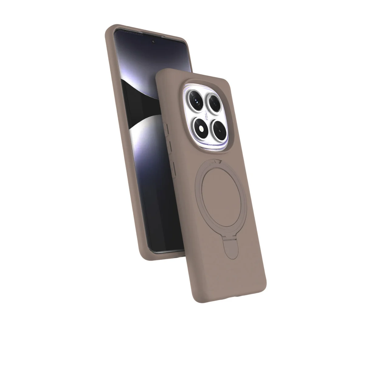 Redmi Note 14 Pro 4G Regal Magsafe Standlı Kapak - Çöl Titanyum