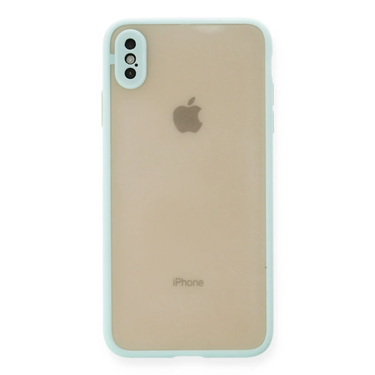 iPhone XS Max Kılıf Montreal Silikon Kapak - Turkuaz
