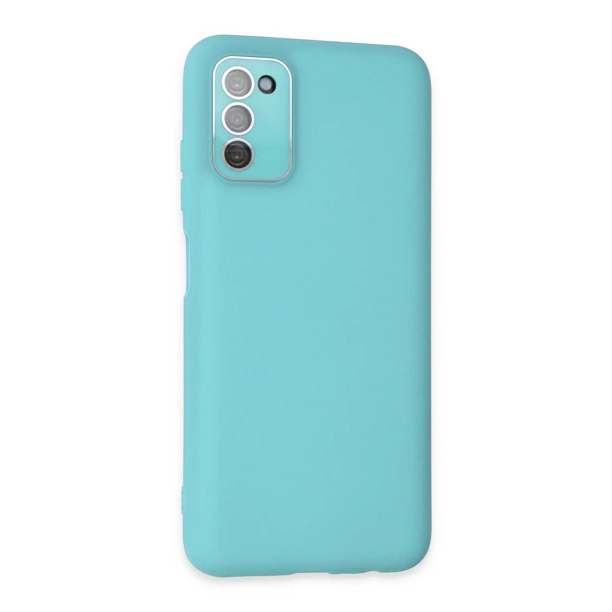 Galaxy A03S Kılıf Lansman Glass Kapak - Turkuaz