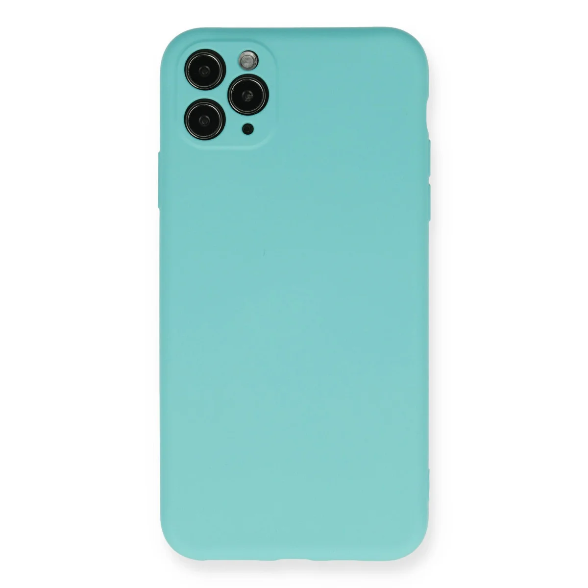 iPhone 11 Pro Max Kılıf Nano içi Kadife Silikon - Turkuaz